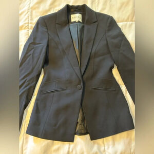NWOT REISS BELMONTE NAVY SINGLE BREASTED BLAZER TAILORED WOOL